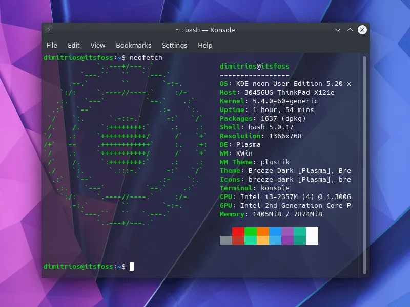 Kde Neon Neofetch